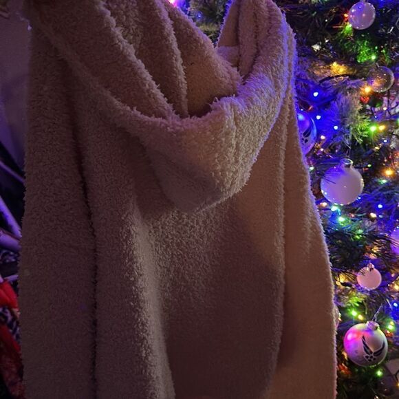 SKIMS COZY Knit Hoodie in Blush Plus size Zips Up 4X-5X fits 1X NWT Mocha Mousse - Picture 13 of 13